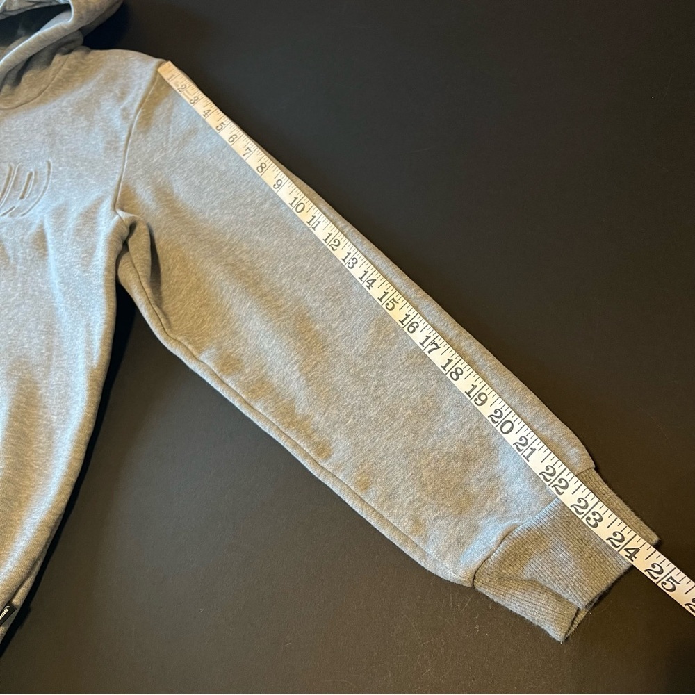 Puma Pullover Hoodie, grey, 3D front embossing, men’s size L - Picture 6 of 13